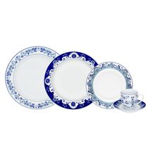 Aparelho De Jantar Round Lisboa De Porcelana Com 30 Peças
