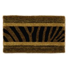 CAPACHO ZEBRA DE FIBRA COCO E BORRACHA 60X40CM