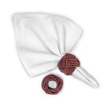 ARGOLAS PARA GUARDANAPO TRACCIA MARSALA 4 PEÇAS