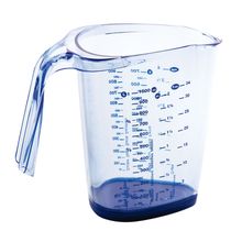 COPO MEDIDOR COM ALÇA DE PLÁSTICO AZUL 1L