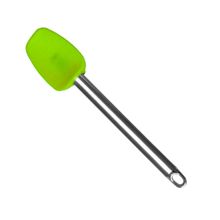 Espátula De Silicone Verde Emborrachado E Inox