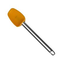 Espátula De Silicone Laranja Emborrachado E Inox