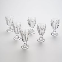 TAÇAS DE VIDRO BORBOLETA 6 PEÇAS