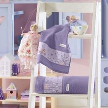 JOGO DE TOALHAS CINDERELA BLEND KIDS LILÁS