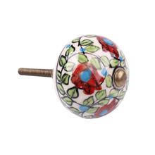 PUXADOR CERÂMICA FLORES