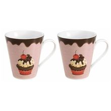 CANECA ALLEGRO CRANBERRY CUPCAKE 2 PEÇAS