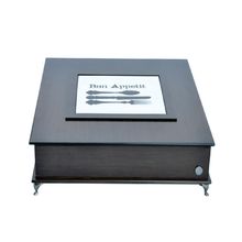 PORTA GUARDANAPOS BON APETIT DE MADEIRA CASTOR