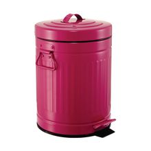 LIXEIRA RETRÔ VINTAGE ROSA