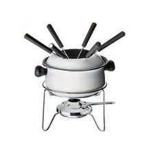 CONJUNTO PARA FONDUE MÉDIO BRANCO 10 PEÇAS