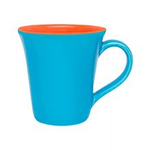 CANECA TULIPA 330ML AZUL E LARANJA  A777-0776