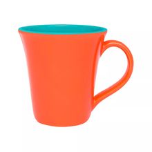 CANECA TULIPA 330ML LARANJA E AZUL A777-0776