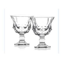 Conjunto Com 2 Castiçais De Vidro Transparente Com Pé