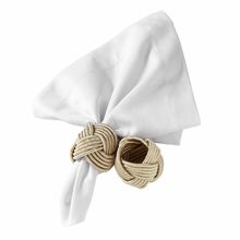 ARGOLAS PARA GUARDANAPO TRACCIA CHAMPAGNE 4 PEÇAS