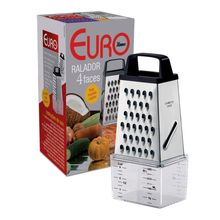 RALADOR 4 FACES EM INOX COM COLETOR