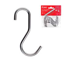 GANCHOS DE METAL PARA BARRA 6 PEÇAS