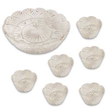 Jogo De Sobremesa Em Vidro Com 7 Peças Lucatti