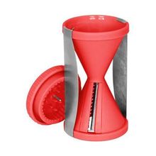 Fatiador De Legumes Espiral Vermelho Em Inox 13x7cm
