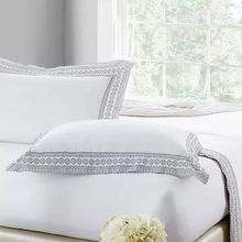 Jogo Lencol Queen Mini Check Prata 300f 2,50mx2,60m