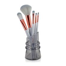 Kit De 5 Pincéis Com Suporte Cinza
