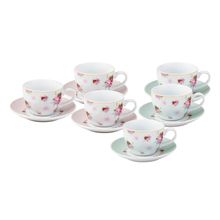 CONJUNTO COM 6 XÍCARAS DE CAFÉ ROMANCE
