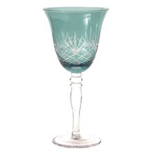 TAÇAS DE ÁGUA EM VIDRO CRISTALINO LAPIDADO 6 PEÇAS 380ML