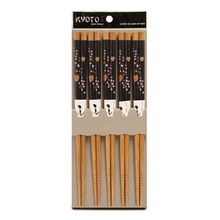 KIT COM 5 PARES DE HASHI DARK FLORAL