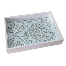 BANDEJA RETANGULAR DE MADEIRA 27X37X6CM