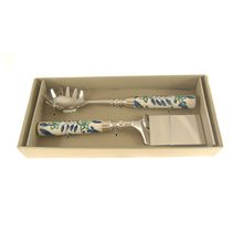 Talheres Para Massas Metal Com Cabo Em Cerâmica 2 Peças