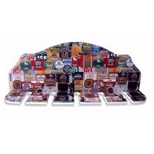 PORTA ESPETO RÓTULOS DE CERVEJA 40X15X8,5CM