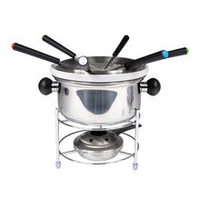 APARELHO DE FONDUE EM METAL COM 6 ESPETOS