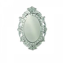 ESPELHO VENEZIANO OVAL COM MOLDURA TRABALHADA 31,4X50CM