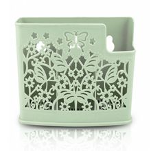 Cesto Organizador De Plástico Verde Para Parede