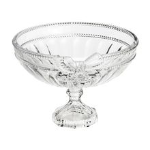 CENTRO DE MESA DE CRISTAL ROYAL COM PÉ 25X17,5CM