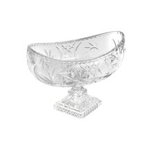 Centro De Mesa Sunflower De Cristal Oval Com Base