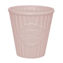 CACHEPOT CERÂMICA CUTE PLEAT BUCKET ROSA