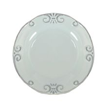 Prato De Sobremesa Lace Verde 21cm Jogo Com 6 Peças