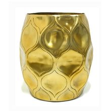 VASO DE METAL DOURADO 22,5X27,5CM