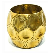 VASO DE METAL DOURADO 19X19,5CM