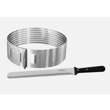 ANEL DE METAL COM FACA PARA CORTAR BOLO