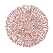 AMERICANO CIRCULAR DE CROCHET ROSA CHÁ