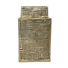 POTE DE CERÂMICA RETANGULAR VAZADO TAMANHO GRANDE