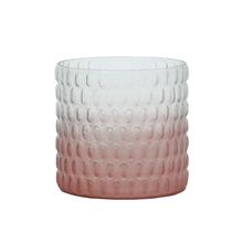 VASO DE VIDRO DEGRADÊ ROSA V1009